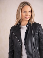 Lakeland Leather Nicola Biker Jacket - صورة 5 من 7