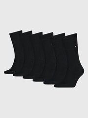 Tommy Hilfiger Black Stretch Cotton Socks 6 Pack - Image 1 of 3