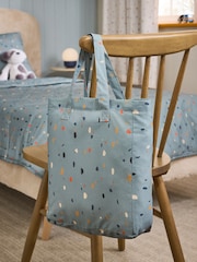 Blue Terrazzo Coverless Duvet Cover and Pillowcase Set - Image 3 of 4