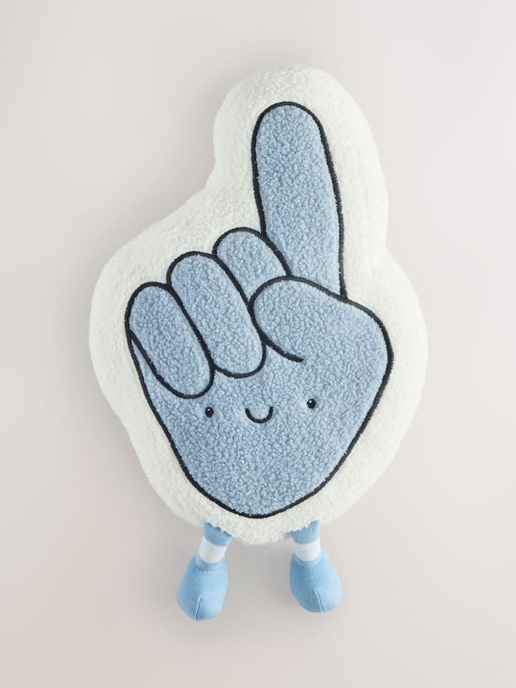 Blue/White Foam Hand Cushion - Image 2 of 4