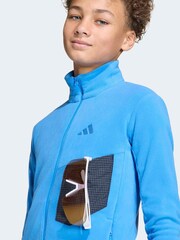 أزرق - adidas Zip Up Terrex Fleece - صورة 4 من 10