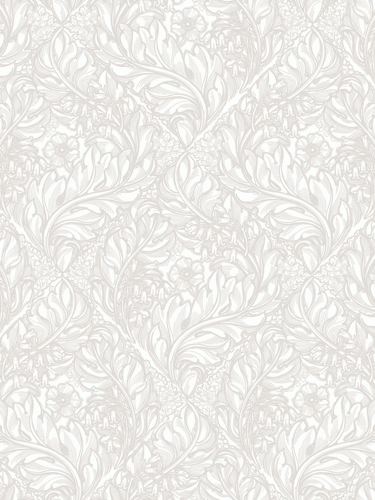Laurence Llewelyn-Bowen Beige Rambleicious Floral Print A4 Wallpaper Sample - Image 2 of 4