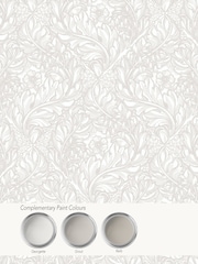 Laurence Llewelyn-Bowen Beige Rambleicious Floral Print A4 Wallpaper Sample - Image 4 of 4
