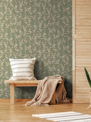 Galerie Green Spring Blossom Sakura A4 Wallpaper Sample - Image 1 of 2