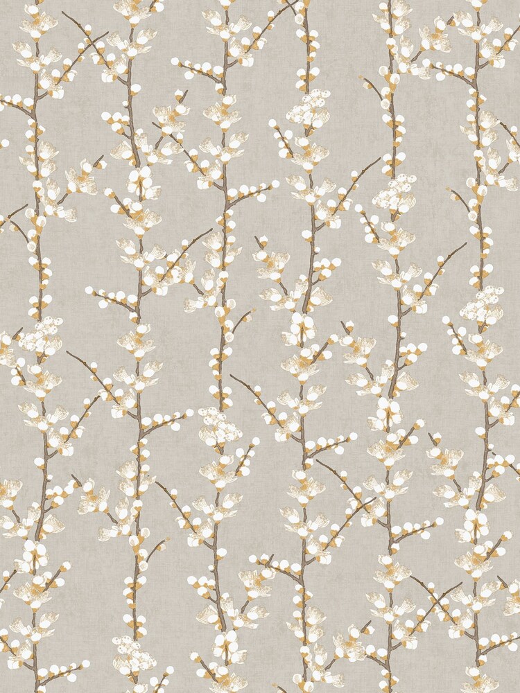 Galerie Yellow Spring Blossom Sakura A4 Wallpaper Sample - Image 2 of 2