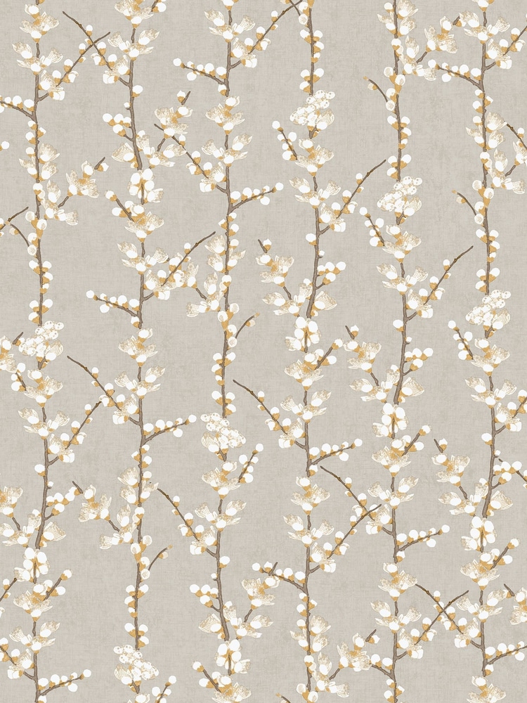 Galerie Yellow Spring Blossom Sakura A4 Wallpaper Sample - Image 2 of 2 Galerie Yellow Spring Blossom Sakura A4 Wallpaper Sample - Image 2 of 2