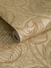 Laurence Llewelyn-Bowen Yellow Down The Dilly Floral Print A4 Wallpaper Sample - Image 3 of 4