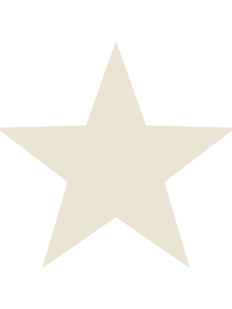 Style Sisters Beige Single Star A4 Wallpaper Sample - Image 2 of 3