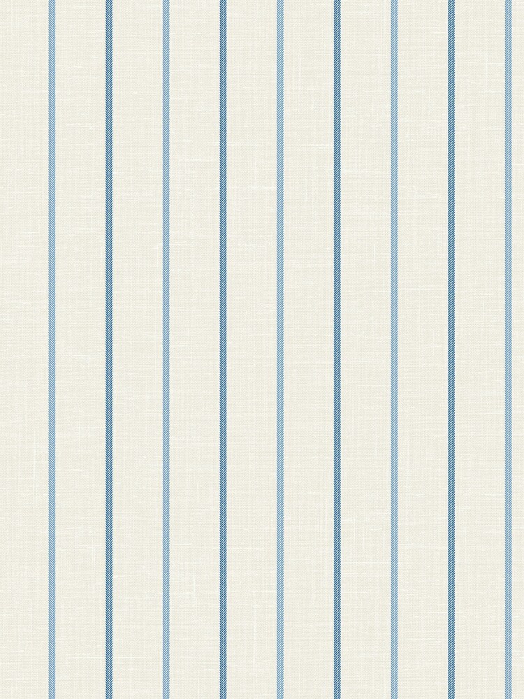 Galerie Blue French Country Stripe A4 Wallpaper Sample - Image 2 of 2