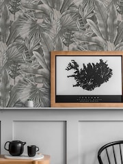 Galerie Silver Grey Welcome Home Tree Leaf A4 Wallpaper Sample - Image 1 of 5