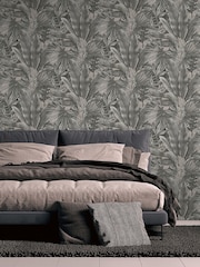 Galerie Silver Grey Welcome Home Tree Leaf A4 Wallpaper Sample - Image 3 of 5
