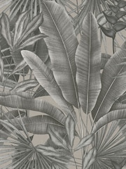 Galerie Silver Grey Welcome Home Tree Leaf A4 Wallpaper Sample - Image 4 of 5
