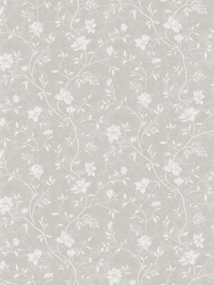 Galerie White Spring Blossom Floral Print A4 Wallpaper Sample - Image 2 of 2