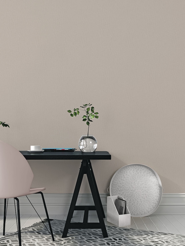 Laurence Llewelyn-Bowen Beige Nuance Plain Texture A4 Wallpaper Sample - Image 1 of 3