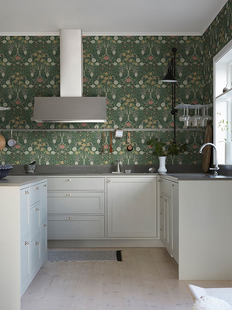 Galerie Red Sommarang 2 Floral Print A4 Wallpaper Sample - Image 1 of 2