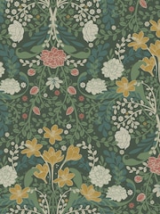 Galerie Red Sommarang 2 Floral Print A4 Wallpaper Sample - Image 2 of 2