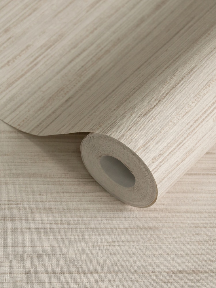 Style Sisters Beige Grasscloth A4 Wallpaper Sample - Image 3 of 3