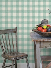 Galerie Blue French Country Plaid A4 Wallpaper Sample - Image 1 of 2