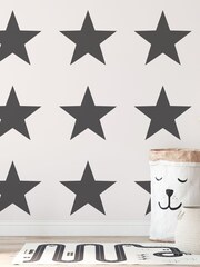 Style Sisters Black Single Star A4 Wallpaper Sample - Image 1 of 3
