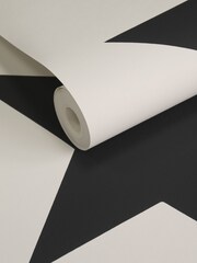 Style Sisters Black Single Star A4 Wallpaper Sample - Image 3 of 3