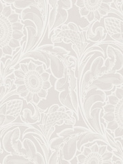 Laurence Llewelyn-Bowen Beige Sunnyside Up Floral Print A4 Wallpaper Sample - Image 3 of 4