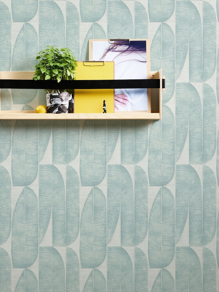 Galerie Blue Welcome Home Tree Leaf A4 Wallpaper Sample - Image 1 of 3
