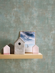 Galerie Blue Welcome Home Plain Texture A4 Wallpaper Sample - Image 2 of 4
