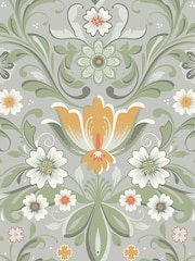 Galerie Green Sommarang 2 Floral Print A4 Wallpaper Sample - Image 2 of 2