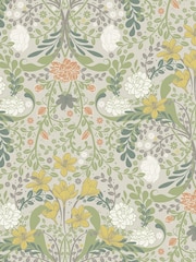 Galerie Orange Sommarang 2 Floral Print A4 Wallpaper Sample - Image 2 of 2