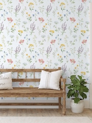 Galerie Green Spring Blossom Botanical A4 Wallpaper Sample - Image 1 of 2