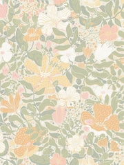 Galerie Green Sommarang 2 Floral Print A4 Wallpaper Sample - Image 2 of 2