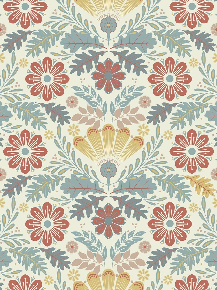 Galerie Red Sommarang 2 Floral Print A4 Wallpaper Sample - Image 2 of 3