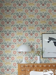 Galerie Red Sommarang 2 Floral Print A4 Wallpaper Sample - Image 3 of 3