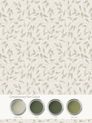 Laurence Llewelyn-Bowen Green Tit Willow Tree Leaf A4 Wallpaper Sample - Image 4 of 4
