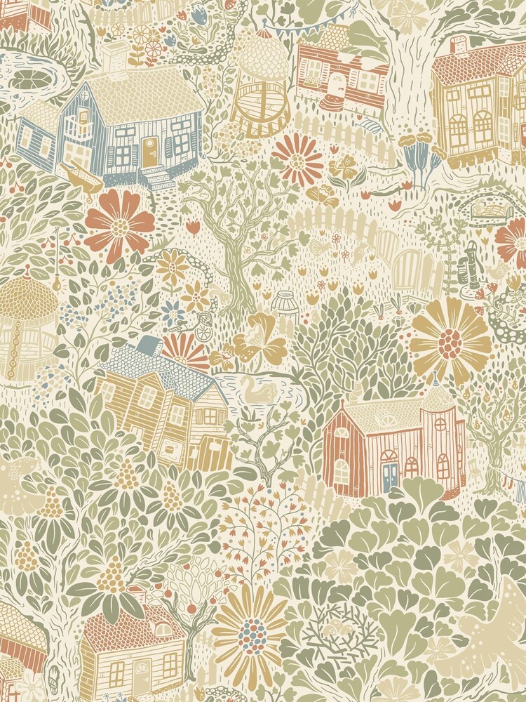 Galerie Green Sommarang 2 Woodland A4 Wallpaper Sample - Image 2 of 2 Galerie Green Sommarang 2 Woodland A4 Wallpaper Sample - Image 2 of 2