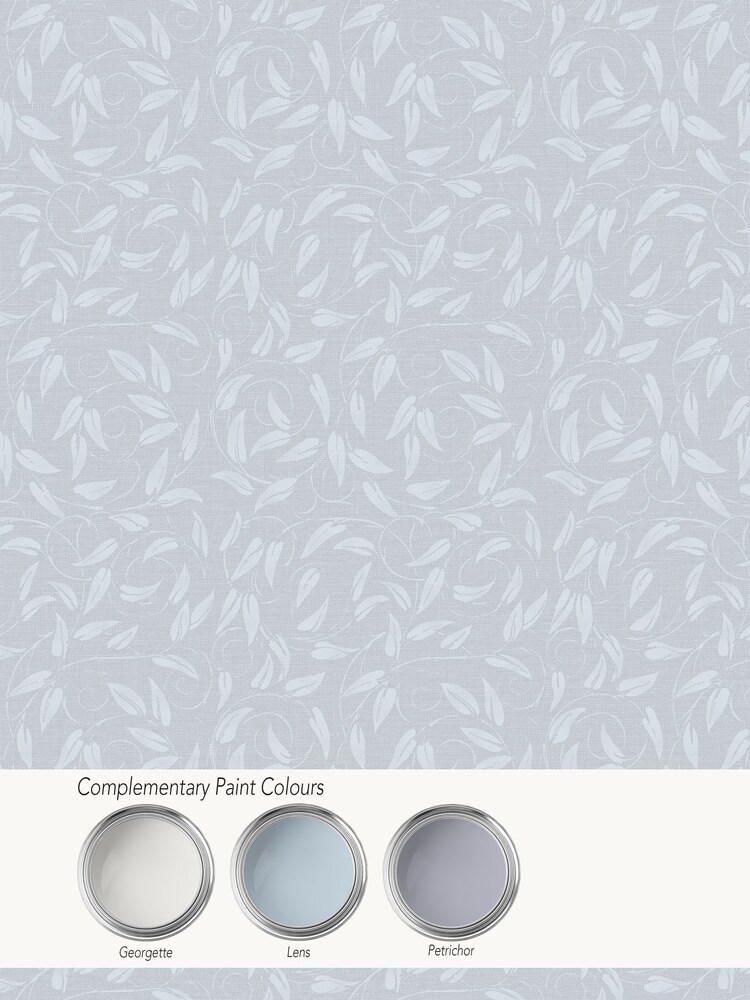 Laurence Llewelyn-Bowen Blue Tit Willow Tree Leaf A4 Wallpaper Sample - Image 4 of 4