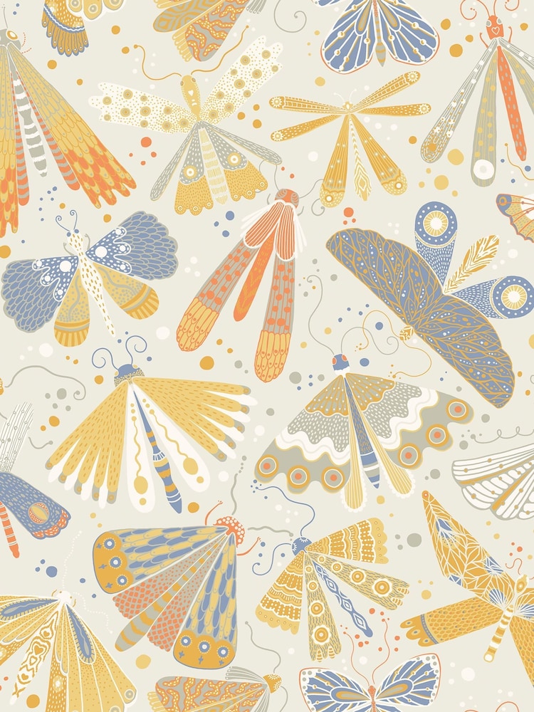 Galerie Yellow Sommarang 2 Butterfly A4 Wallpaper Sample - Image 2 of 2 Galerie Yellow Sommarang 2 Butterfly A4 Wallpaper Sample - Image 2 of 2