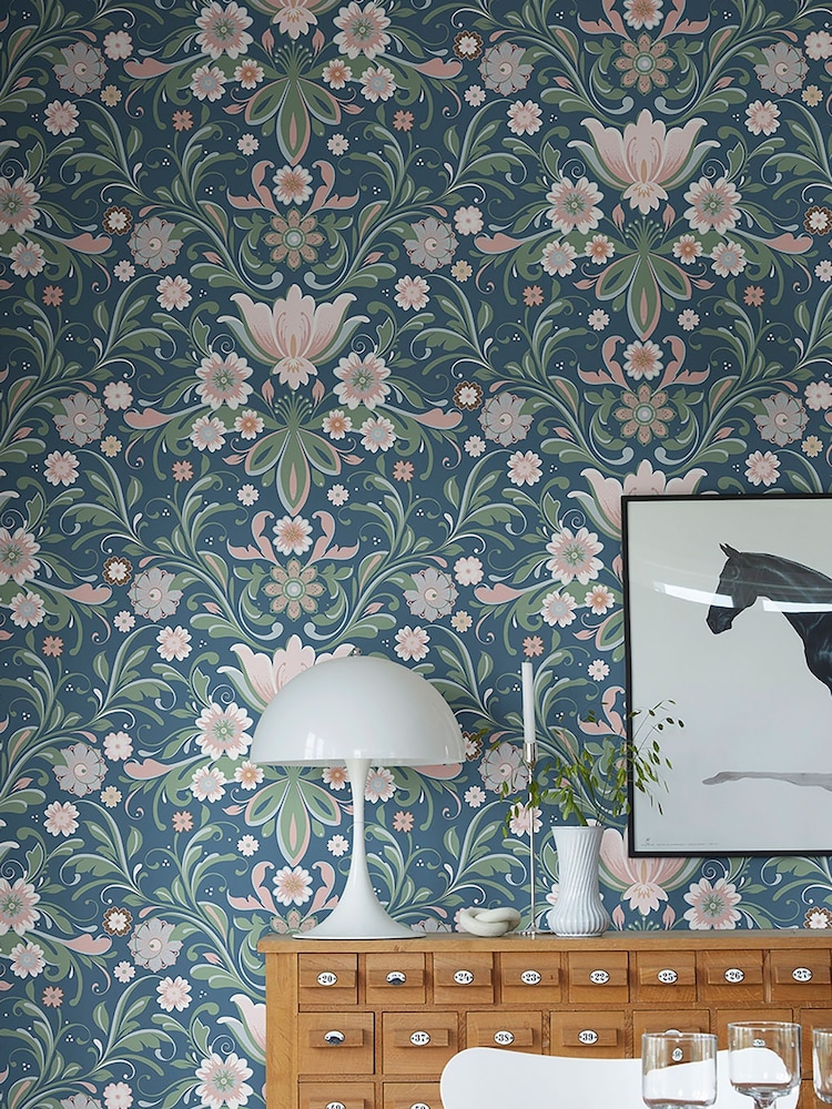 Galerie Pink Sommarang 2 Floral Print A4 Wallpaper Sample - Image 1 of 2 Galerie Pink Sommarang 2 Floral Print A4 Wallpaper Sample - Image 1 of 2