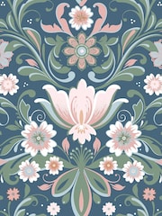 Galerie Pink Sommarang 2 Floral Print A4 Wallpaper Sample - Image 2 of 2