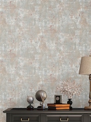 Galerie Beige Welcome Home Plain Texture A4 Wallpaper Sample - Image 4 of 4