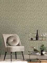 Laurence Llewelyn-Bowen Green Tit Willow Tree Leaf A4 Wallpaper Sample - Image 1 of 4