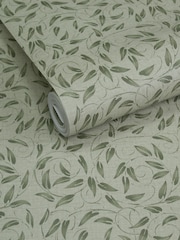 Laurence Llewelyn-Bowen Green Tit Willow Tree Leaf A4 Wallpaper Sample - Image 3 of 4