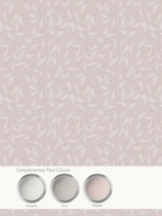 Laurence Llewelyn-Bowen Pink Tit Willow Tree Leaf A4 Wallpaper Sample - Image 3 of 4