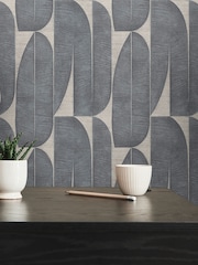 Galerie Black Welcome Home Tree Leaf A4 Wallpaper Sample - Image 2 of 6