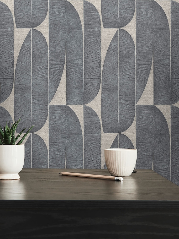 Galerie Black Welcome Home Tree Leaf A4 Wallpaper Sample - Image 2 of 6