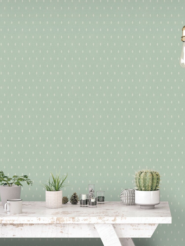 Galerie Green French Country Motif A4 Wallpaper Sample - Image 1 of 2 Galerie Green French Country Motif A4 Wallpaper Sample - Image 1 of 2
