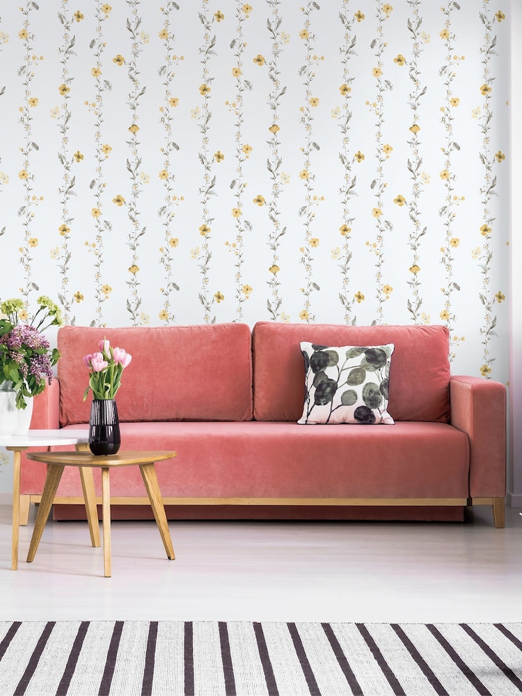 Galerie Yellow Spring Blossom Botanical A4 Wallpaper Sample - Image 1 of 2