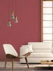 Galerie Red French Country Motif A4 Wallpaper Sample - Image 1 of 2