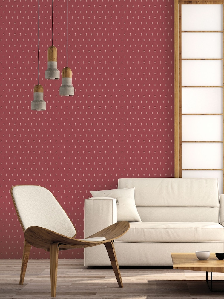 Galerie Red French Country Motif A4 Wallpaper Sample - Image 1 of 2 Galerie Red French Country Motif A4 Wallpaper Sample - Image 1 of 2