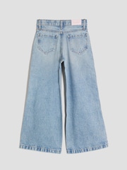 River Island Blue Girls Hotfix Logo Jeans - Image 2 of 4